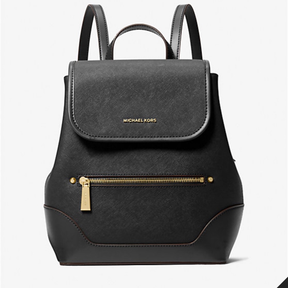 Harrison Medium Saffiano Leather Backpack